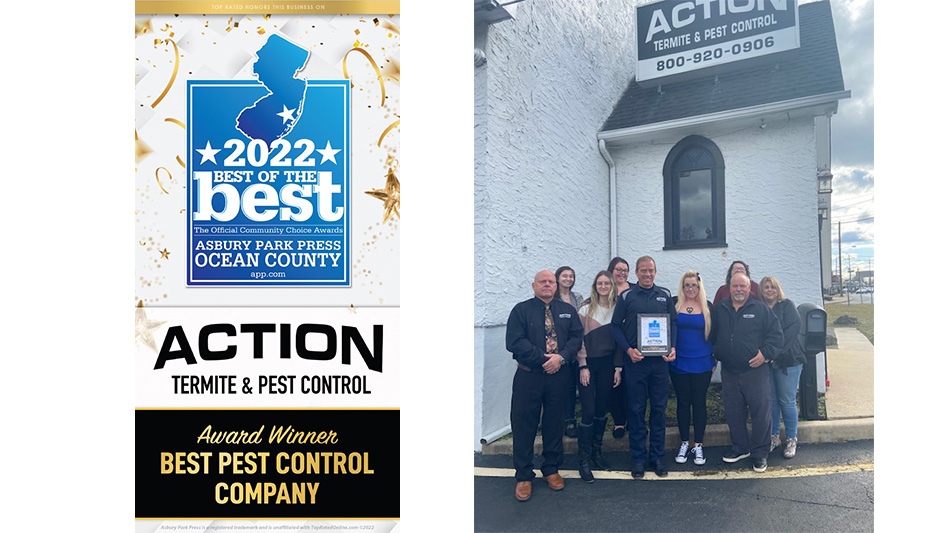 Misbruge Mundskyl ugyldig Action Termite and Pest Control Named 'Best of the Best' Ocean County  (N.J.) - Pest Control Technology