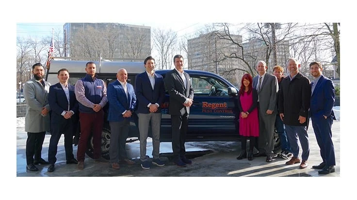 From left to right: Nick Aust, Dan Aust, Mike Schneider, Ryan Fowley, Sam Hagopian III, Sam Hagopian, Leslie Pavone, Rich Pavone, Paul Mason, Stuart Aust and Chris Aust.