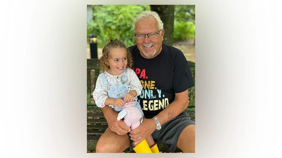 Dave Mueller and granddaughter.