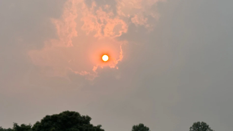 Caleb Fabry, president of Town & Country Solutions, Rochester, N.Y., told PCT the skies have looked like what you would assume is from a war.