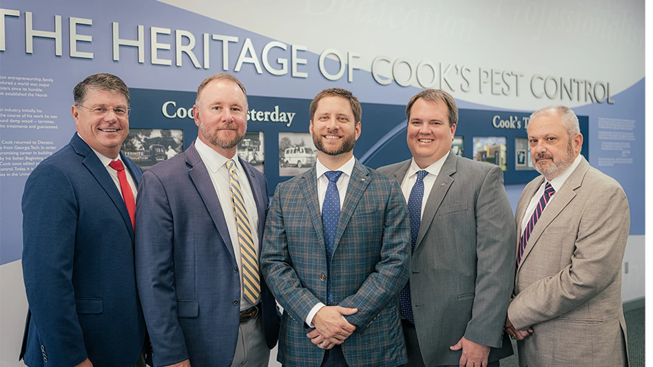 From left to right: Thomas Tucker, Mike McGill, Brian Cook, Matt Bennich, Pete Sirten.