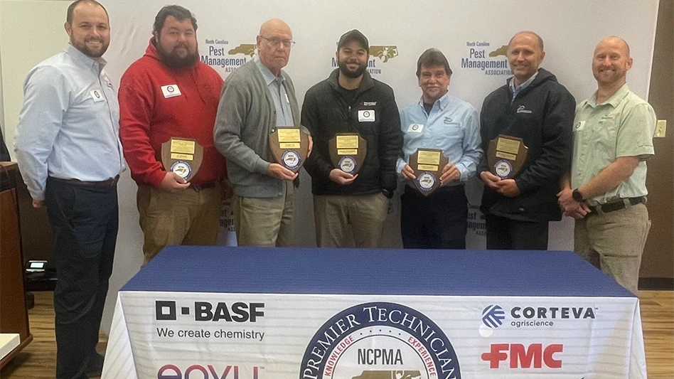 Pictured left to right: Thomas Cheek (NCPMA Board Member), Eli Brown, Robert Lee, Kellan McDiarmid, Tony Godfrey, Brandon Gregory and Mike Fillion (NCPMA Board Member).