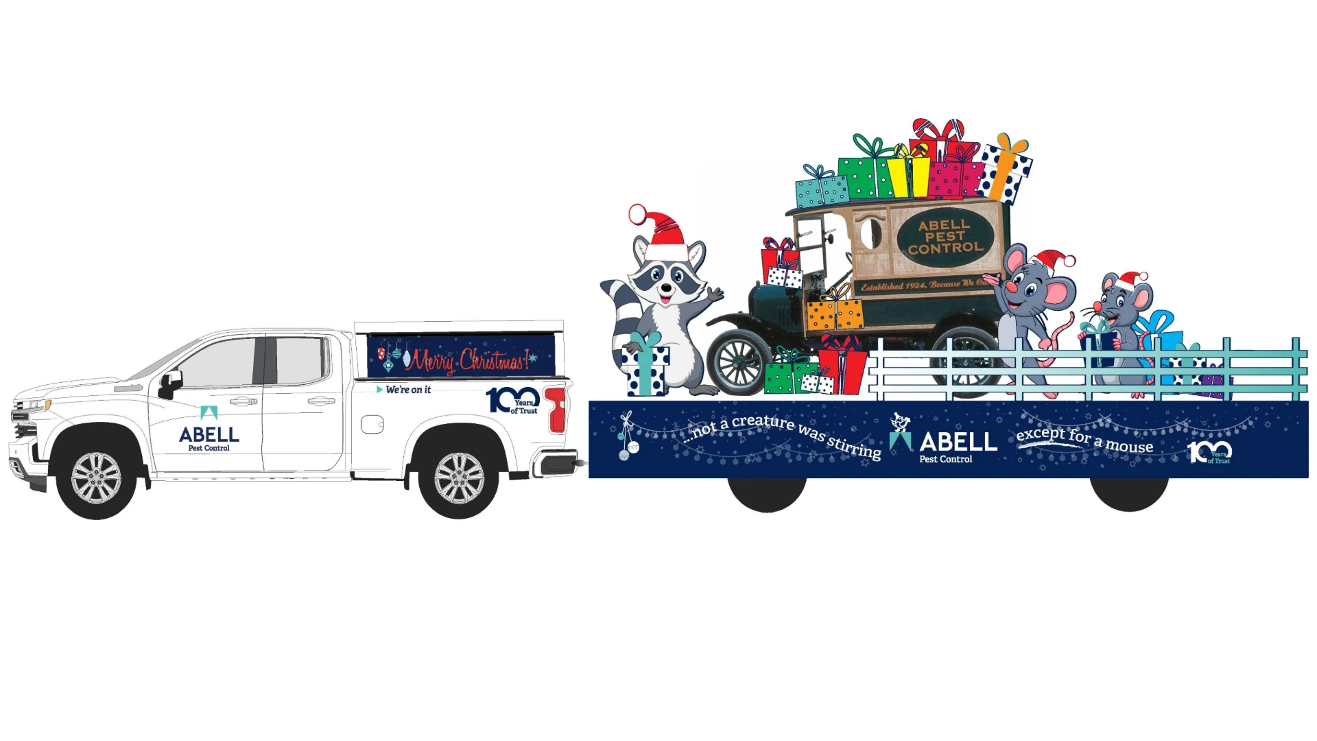 Abell Pest Control Takes Part in Hamilton Santa Clause Parade